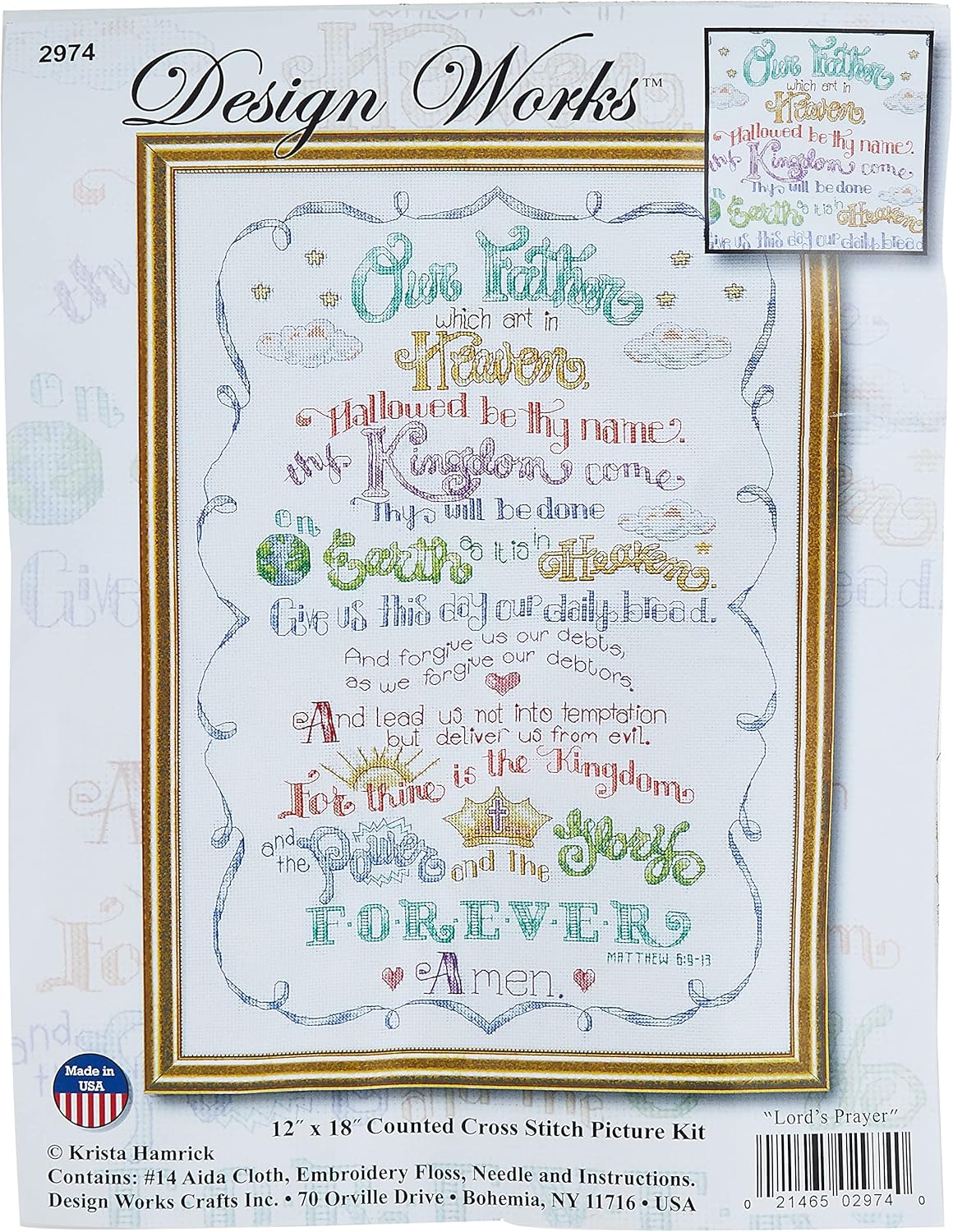 Design Works Crafts The Lord's Prayer Cross Stitch Kit