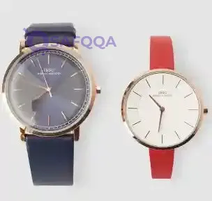 IBSO Casual Watch for Women & Men, Blue/Red, Everyday Analog Wrist Watch