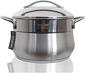 Bonera Turkish Stainless Steel Pot – 6.5L -24 cm – Light Scratch