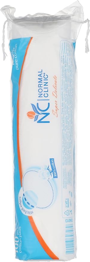 Normal Clinic 100% Pure Double-Sided Cotton Pads - 100 Pieces