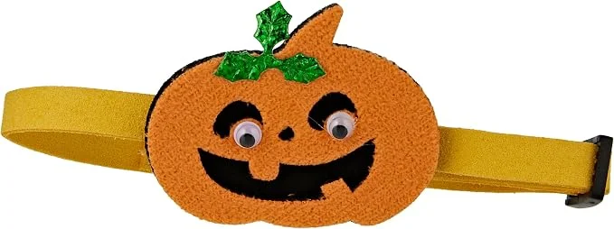 Ohana Halloween Pet Collar with Pumpkin Decoration