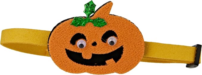 Ohana Halloween Pet Collar with Pumpkin Decoration