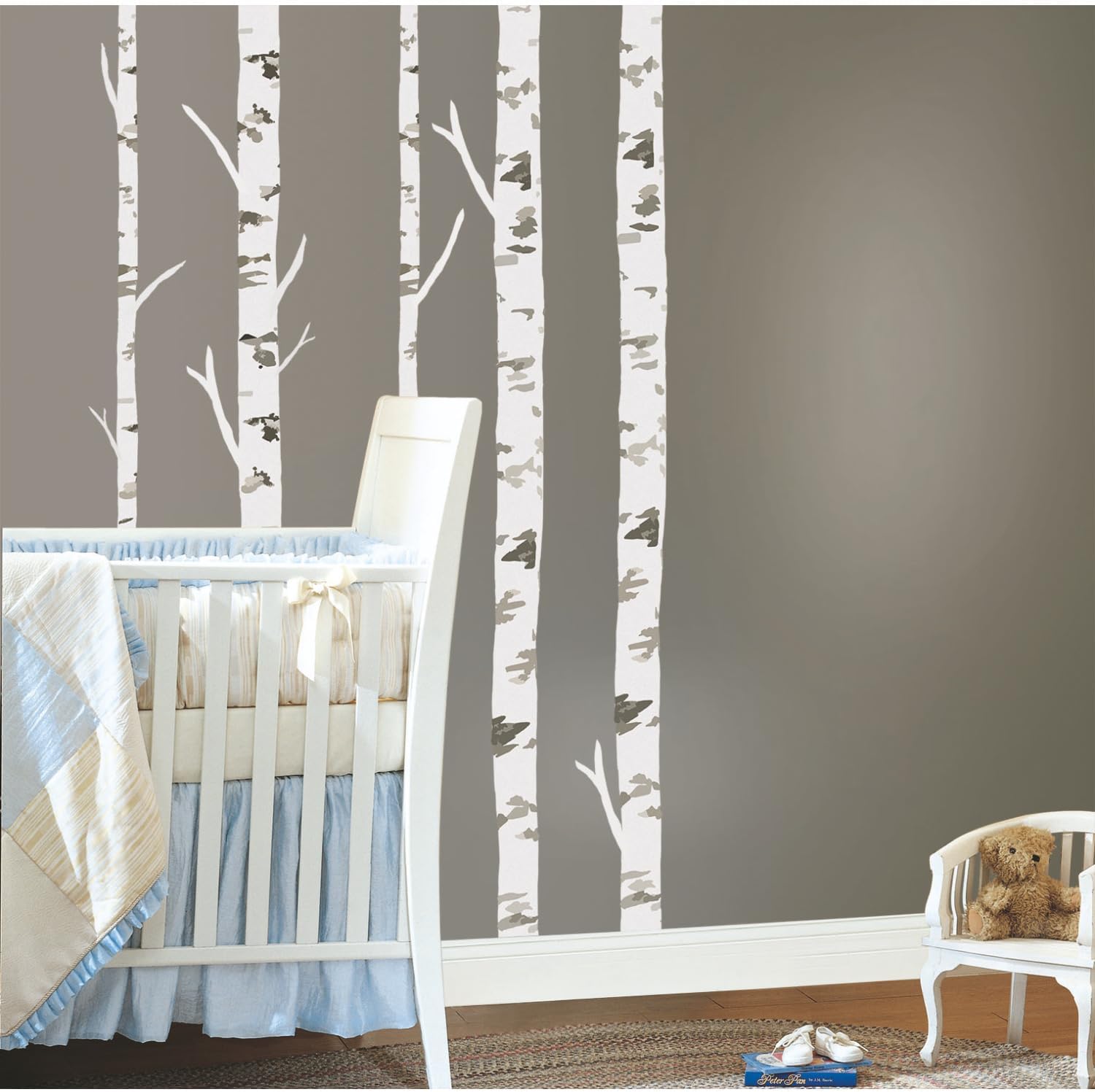RoomMates  Birch Trees Peel & Stick Giant Wall Decals