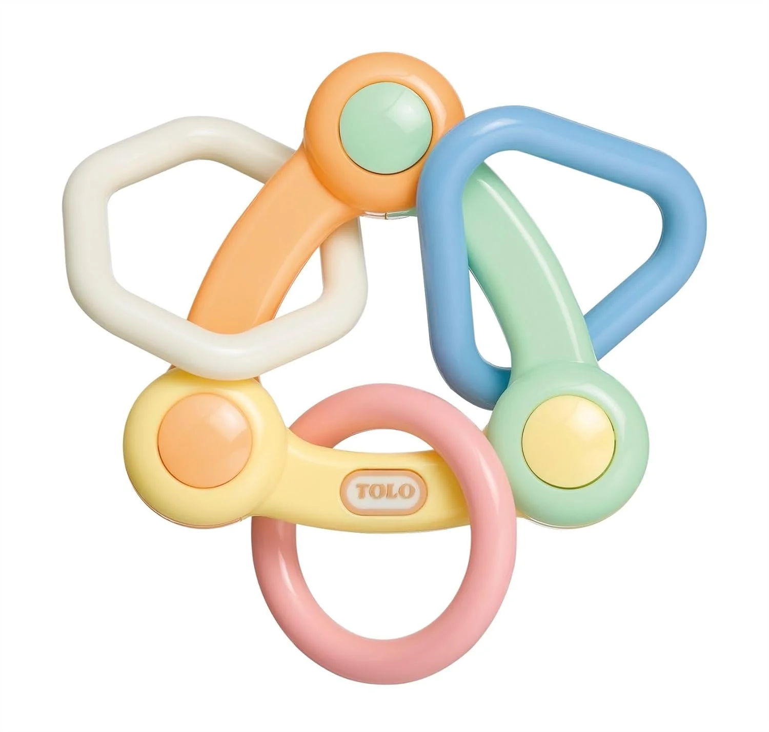 TOLO Triangle Rattle – Pastel Colors for Kids