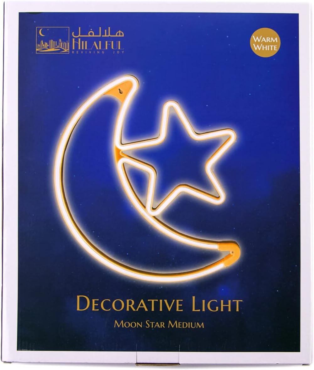 Hilal Ful Moon & Stars LED Decorative Light
