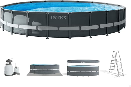 INTEX Ultra XTR Frame Rectangular Above Ground Swimming Pool 6.1 × 1.22 m – Model 26334