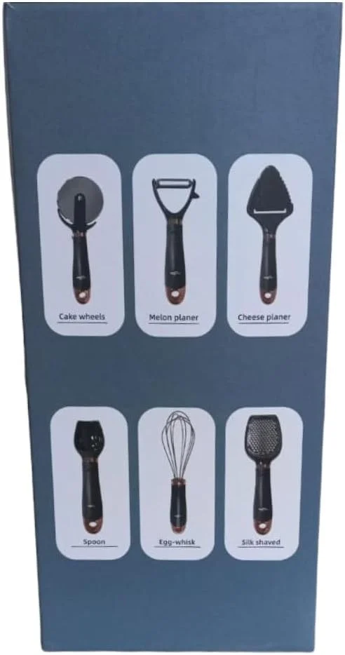 Flamer 7-Piece Plastic Kitchen Utensils Set
