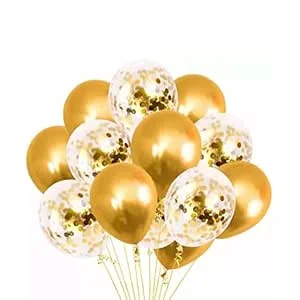 Generic Gold Balloons for Birthday Decorations