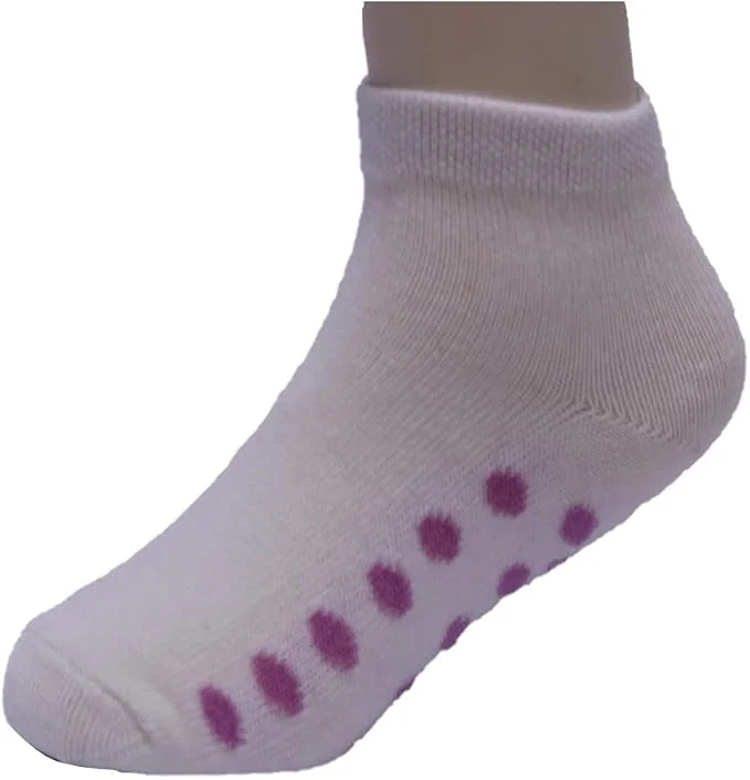 White Flower Girls' Above Ankle-Length Sock