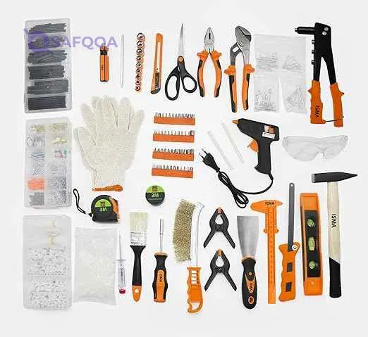 ISMA 1500-Piece Comprehensive Tool Set for Maintenance and Workshops, Repair and Installation Tools Kit with Storage Bag