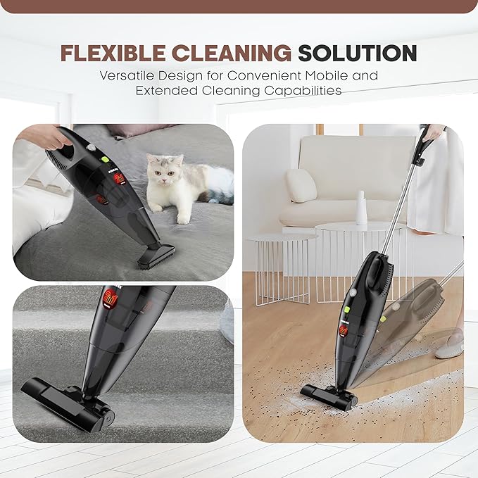 Nikai NVC320H1 2-in-1 Stick & Handheld Vacuum Cleaner 600W - Minor Scratches - Damaged Box