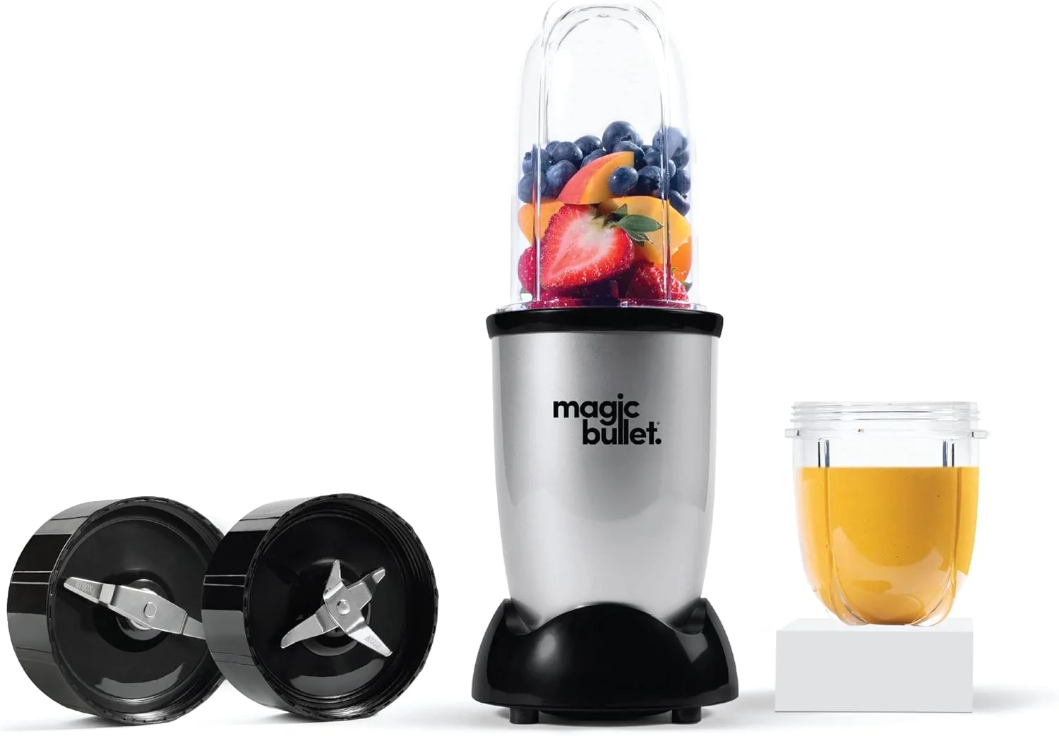 Magic Bullet Multi-Function High-Speed Blender 4-Piece Set Silver MB4-0612