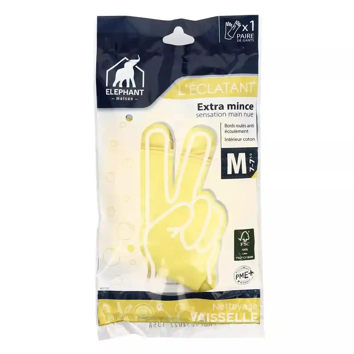 Elephant Kitchen Cleaning Gloves Yellow