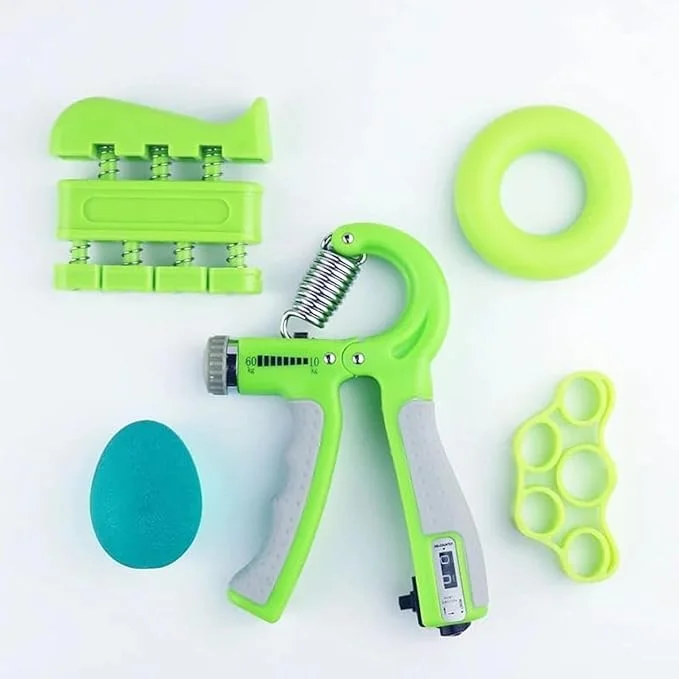 Hand Grip Strengthener  Adjustable Forearm and Finger Exerciser Set of 5