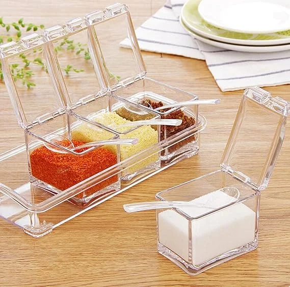 Dreamworld Spice Box Container with Base & Spoon