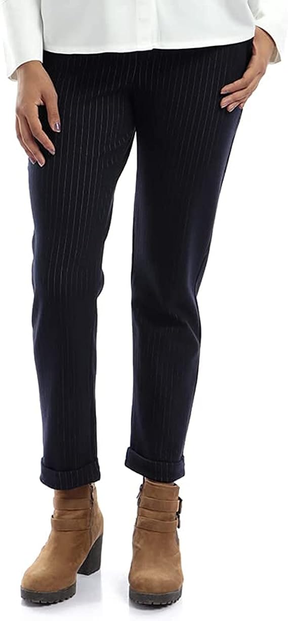 ESLA Dark Blue Casual Pants for Women