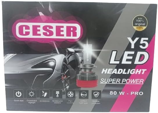 CESAR Y5 H1 LED Car Headlight Bulb – 45W