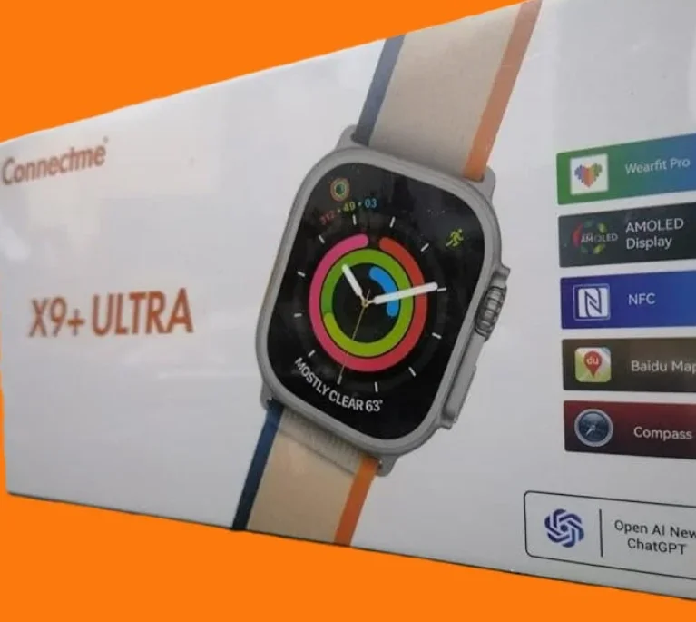 ساعة ذكية من ConnectMe X9 Ultra مع حزامين