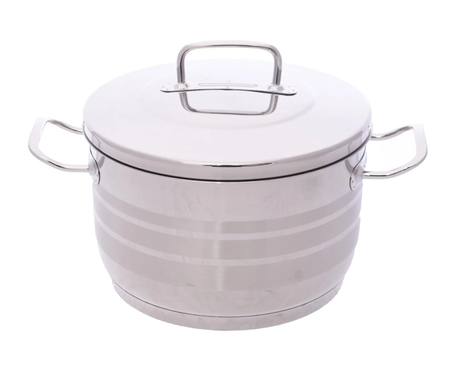 Flavia Stainless Steel Deep Cooking Pot with Lid