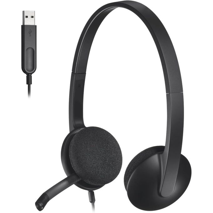 هيدفون سلكي من Logitech موديل H340
