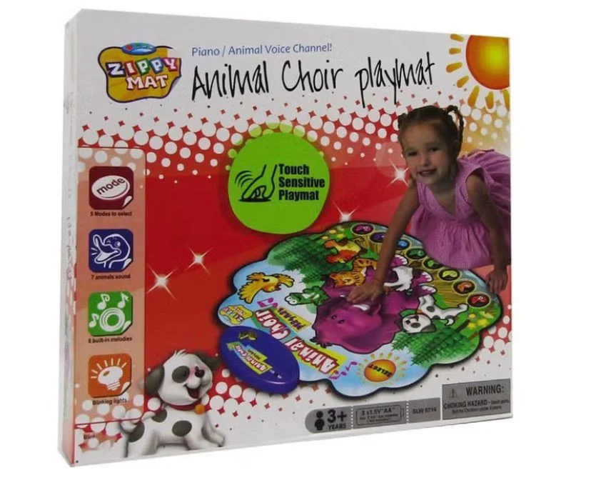 Kids Play Mat – Musical Animal Design