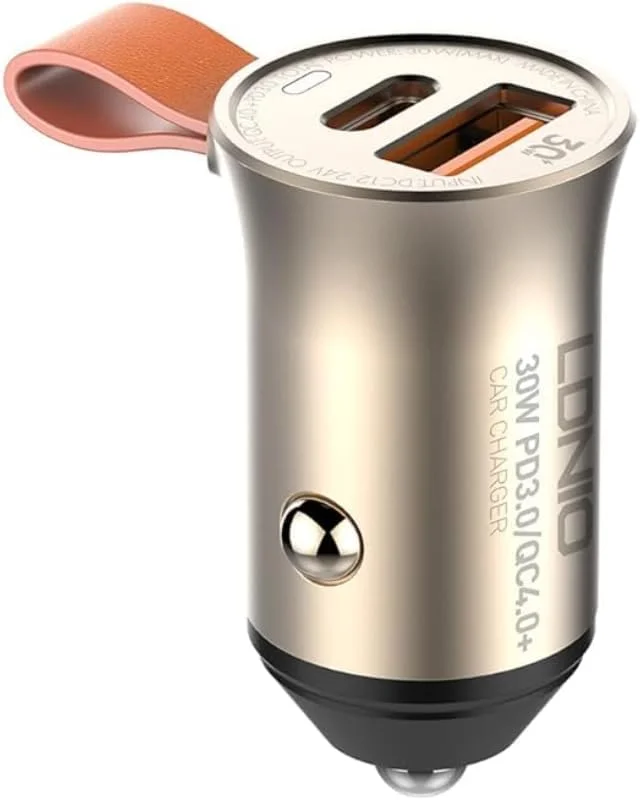 LDNIO C509Q 30W Fast Car Charger with Cable