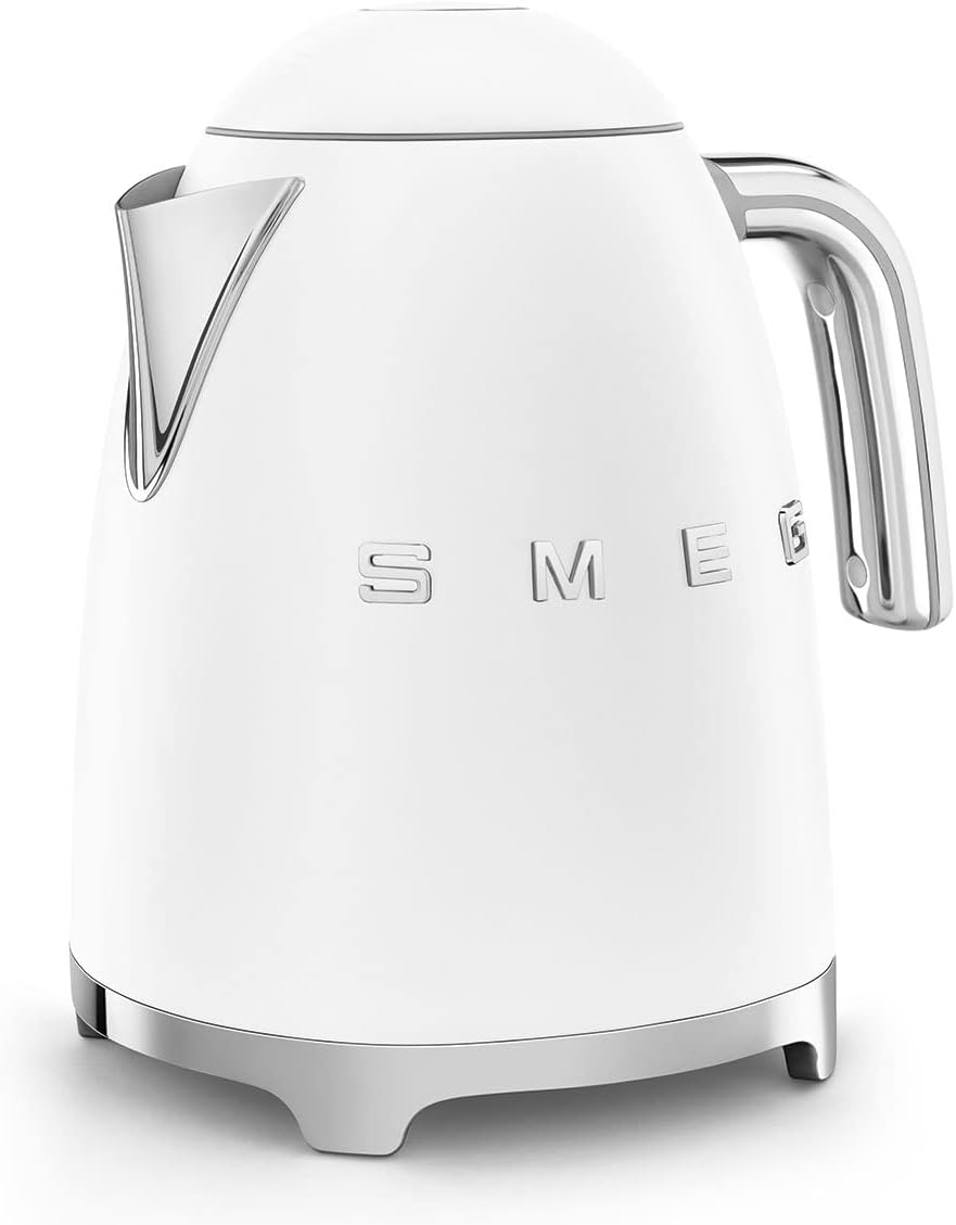 Smeg KLF03WHUK Electric Kettle 1.7L White Stainless Steel