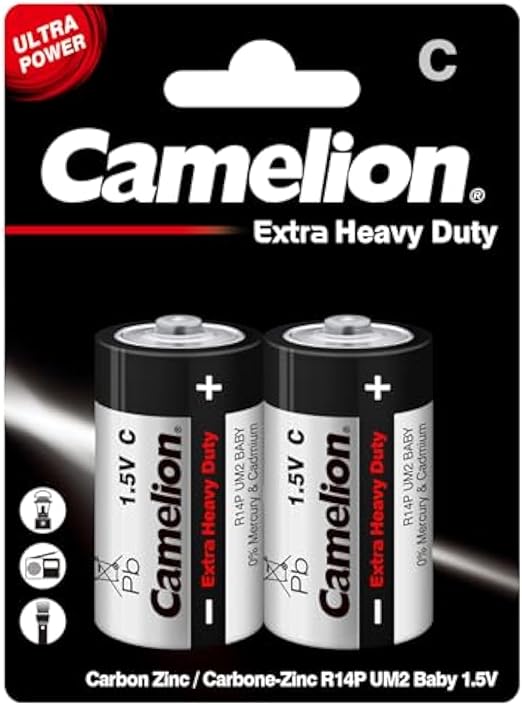 Camelion Batteries – Pack of 2 Long-Lasting Batteries for Electronic Devices