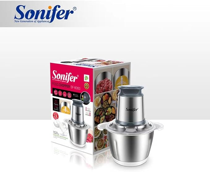 مفرمة طعام من Sonifer 400 وات (SF-8060) - يوجد خرابيش