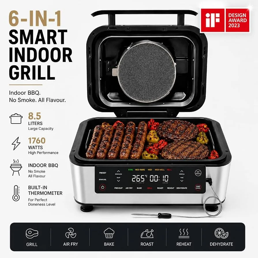 Nutricook 9L Air Fryer Grill (Crack on Handle – Does Not Affect Use)