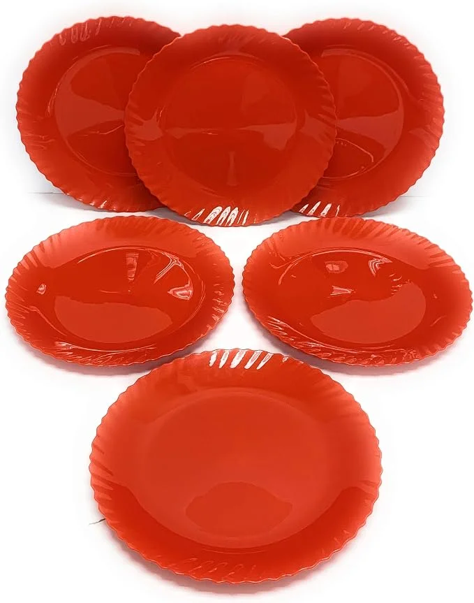 Mintra Flat Dinner Plates Set – 6 Pieces