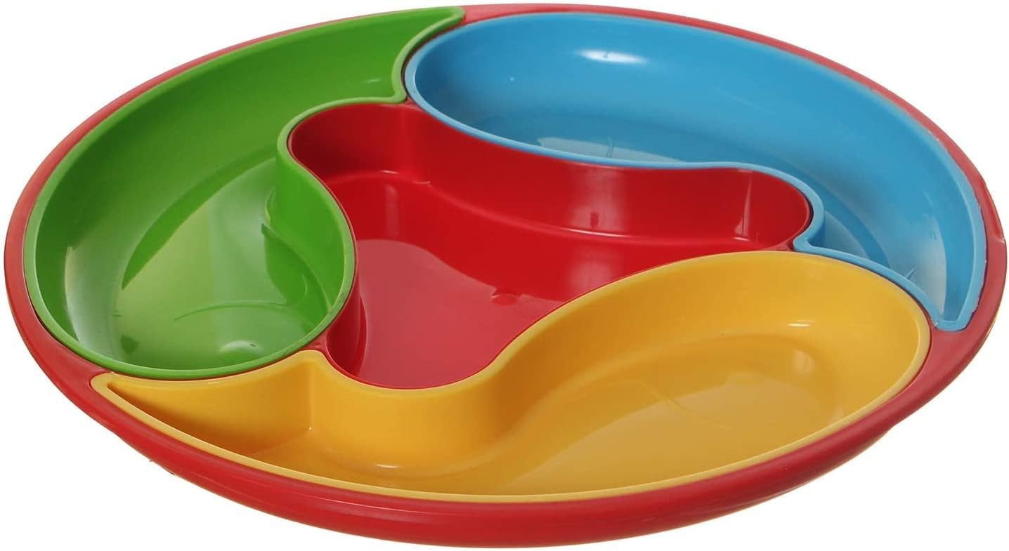 Elyassin 4-Section Snack & Nut Serving Plate