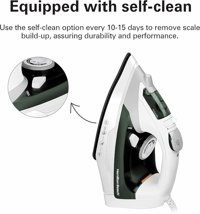 (Minor Scratches ) Hamilton Beach 2200W Steam Iron