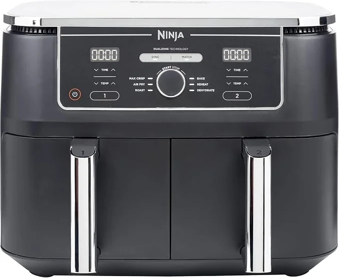 Ninja Foodi MAX Dual Zone Air Fryer AF400UK – 9.5L, 2 Drawers, 6 Cooking Functions
