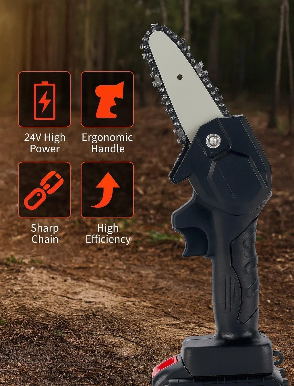 Generic 24V Mini Electric Chainsaw Set - Damaged Box