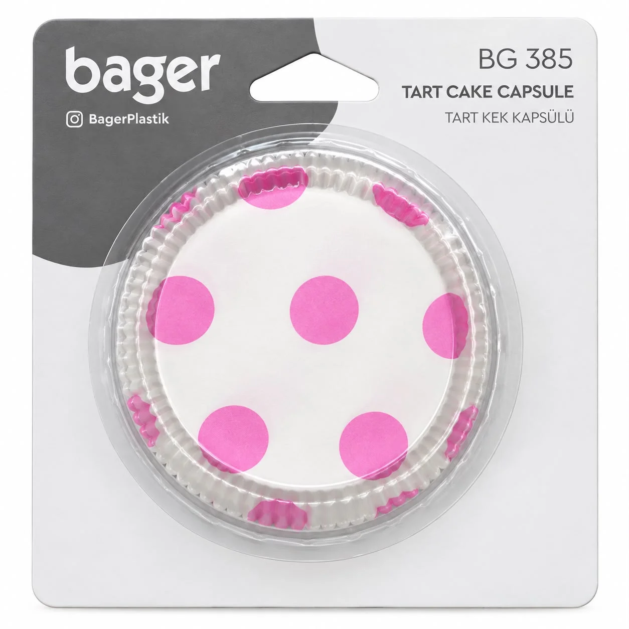 Bager Cupcake Baking Paper Liners – 40 Pieces