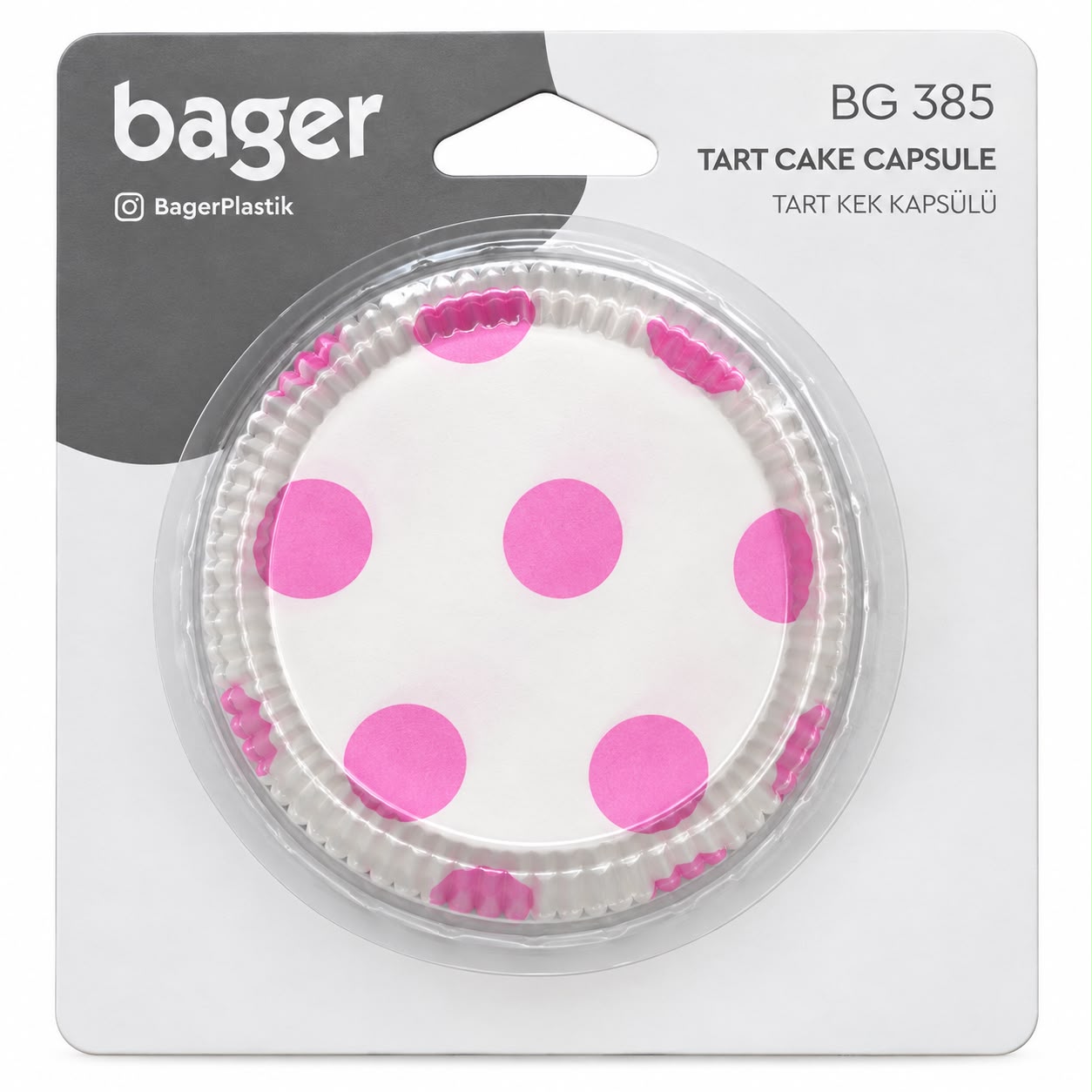 قوالب ورق زبدة للكب كيك من Bager – 40 قطعة