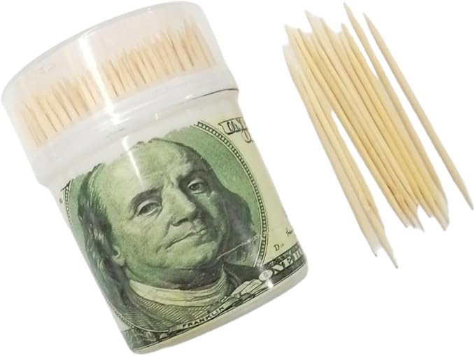 Gluck Wooden Toothpick Box for Teeth Cleaning