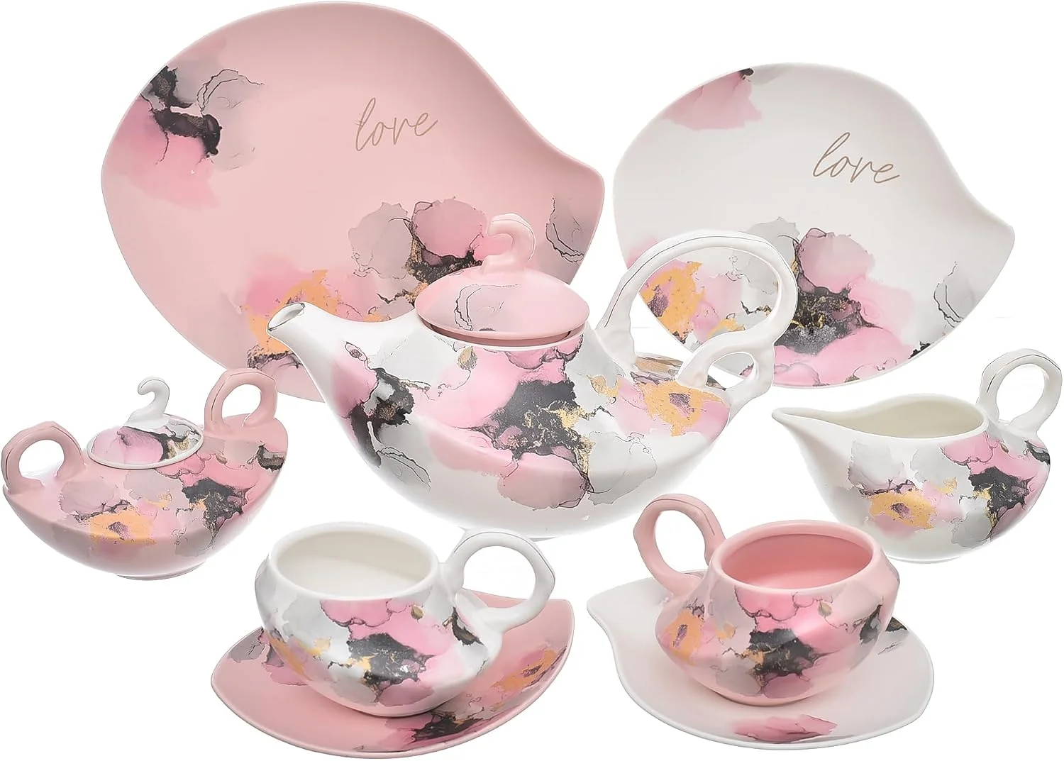 Oxford Aladdin Tea Set 23 Pieces – Missing 1 Plate