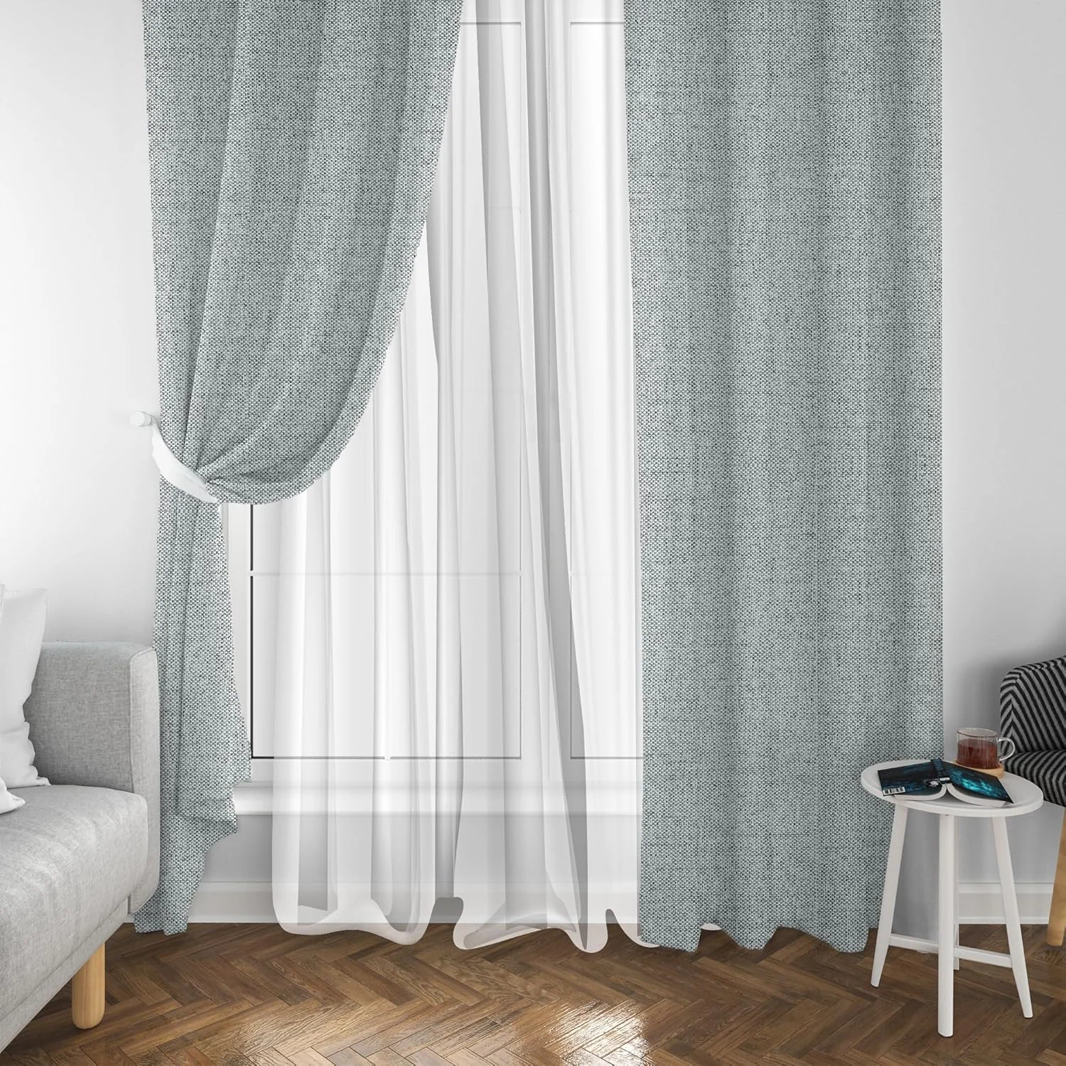 Naguib Selim Double Curtain for Living Room & Bedroom