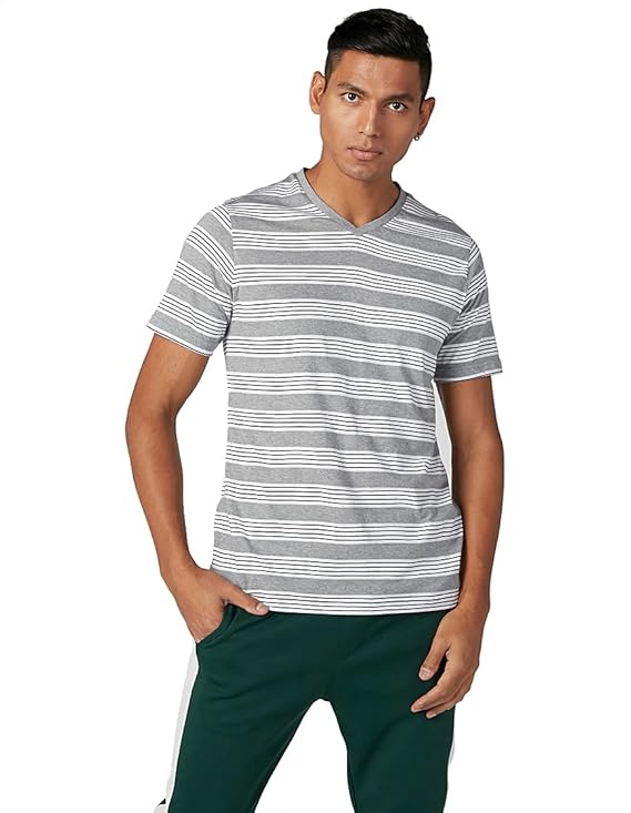 Splash Men’s Heather Striped  T-Shirt