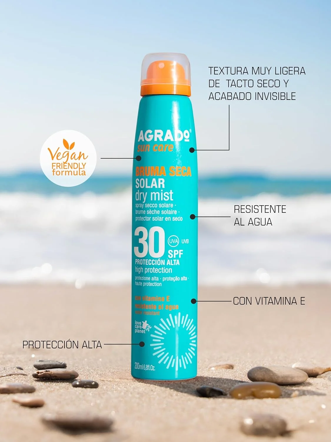 Agrado Solar Dry Moisture Spray SPF30