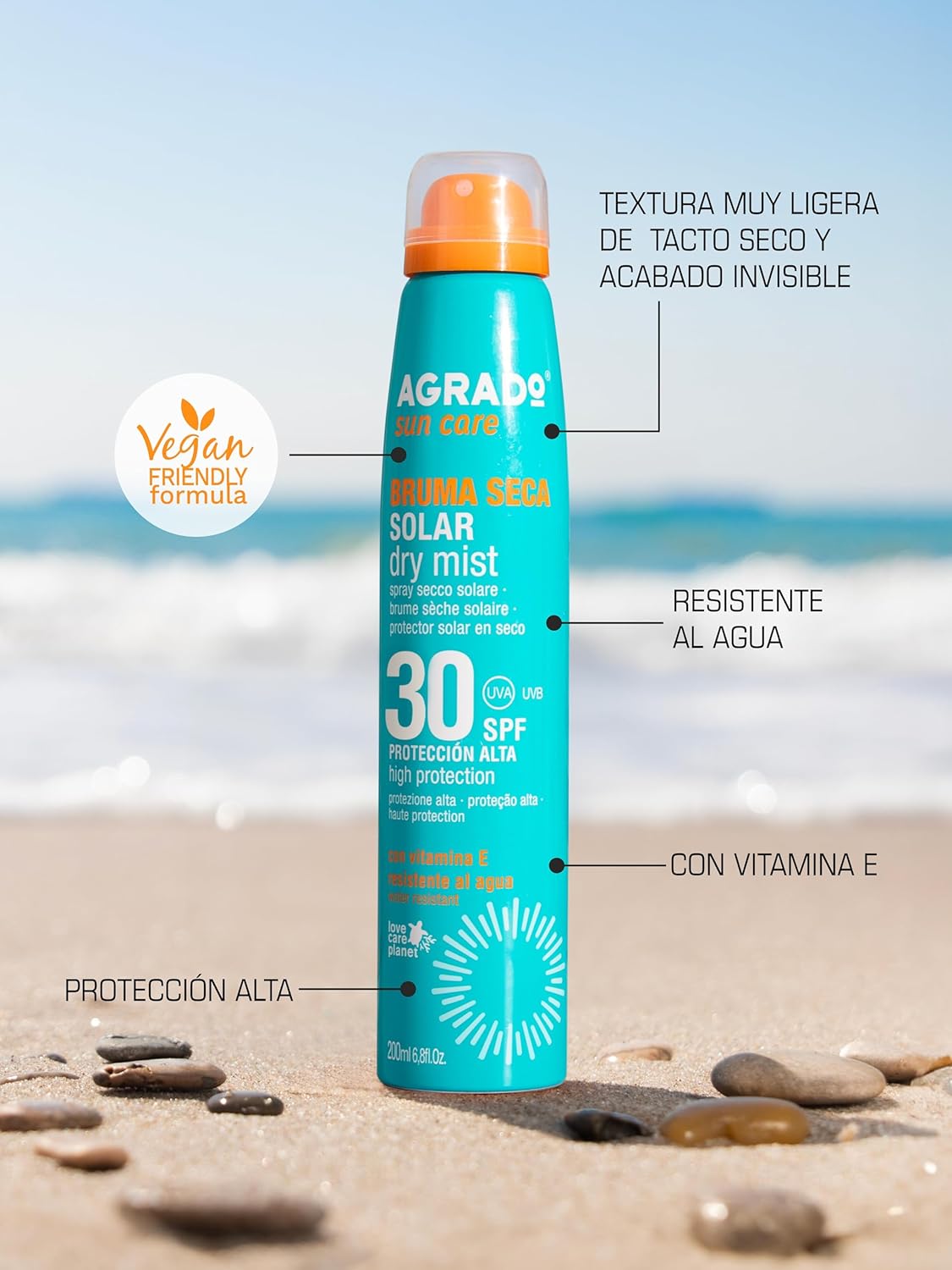 Agrado Solar Dry Moisture Spray SPF30