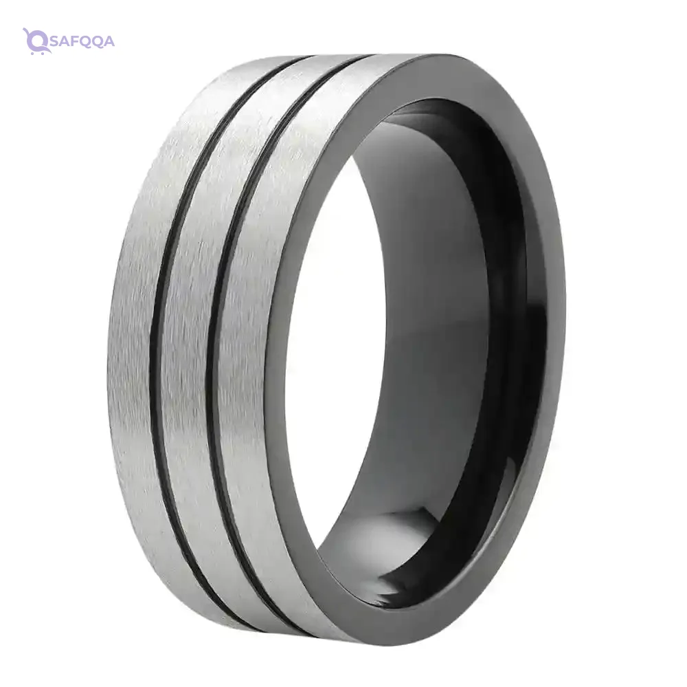 ZIPPO Brushed Stainless Steel Ring Men Gift Box