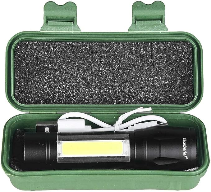 Garberiel Portable USB Rechargeable LED Flashlight