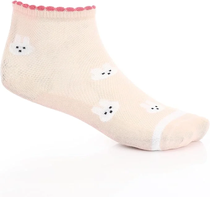 Red Cotton Girl’s Socks