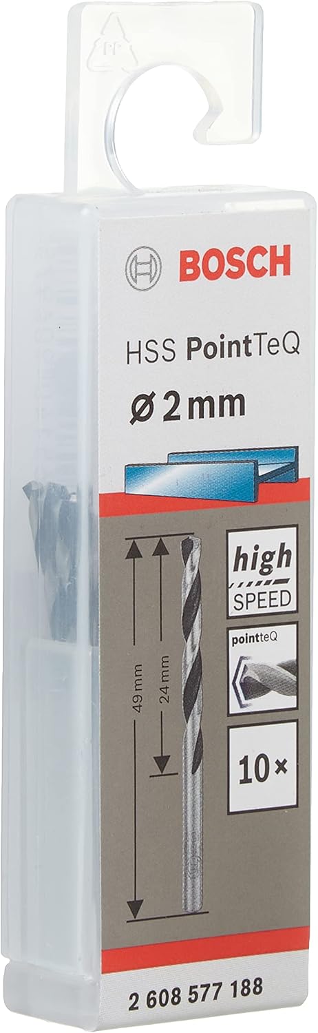 Bosch HSS PointTeQ Twist Drill Bit 2 mm