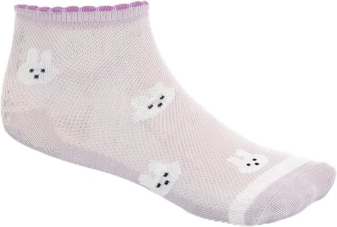 RED COTTON Girls Cotton Socks - Pack of 2