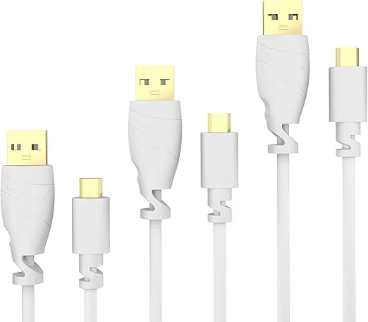 مجموعة كابلات مايكرو USB من CableDirect – لون أبيض