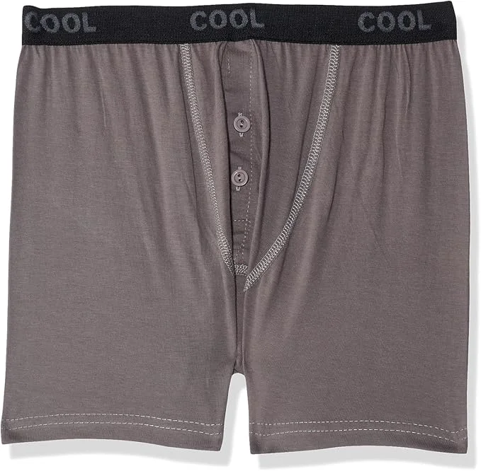 Cool Men’s Button-Fly Elastic Waist Boxers